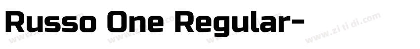 Russo One Regular字体转换